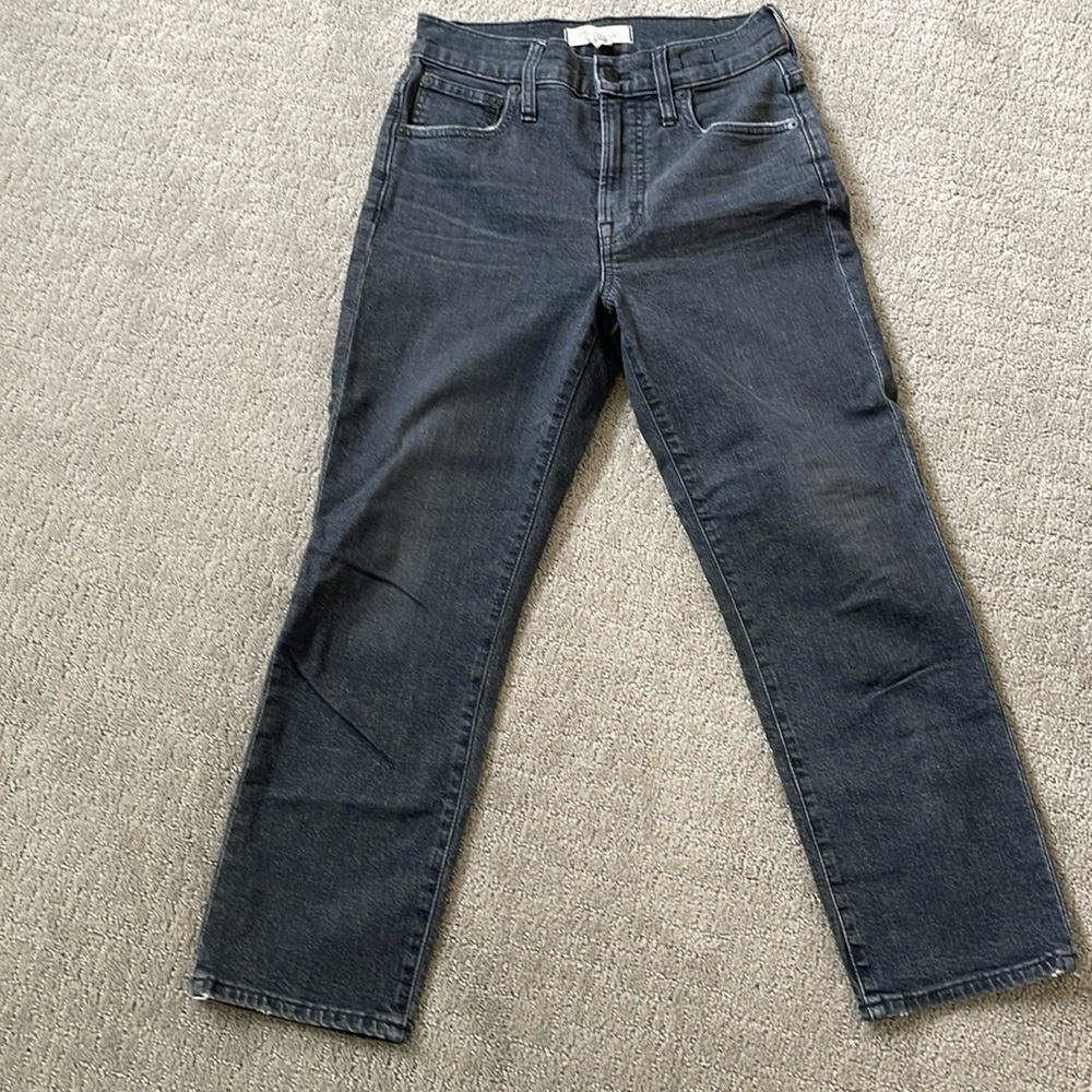 Madewell jeans in vintage black.